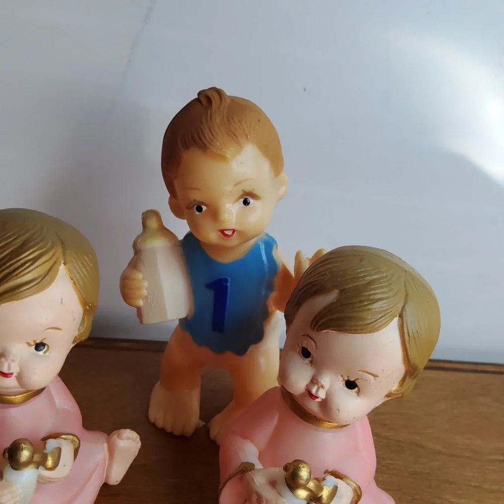 Vintage Wilton Boy and Girl cake toppers.
